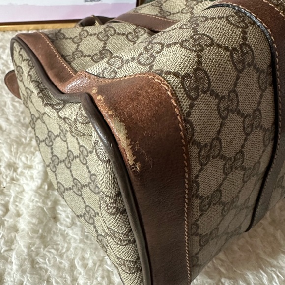 Gucci Supreme Sherry Line Web Monogram Boston Bag - Picture 7 of 14